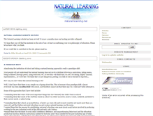 Tablet Screenshot of natural-learning.net